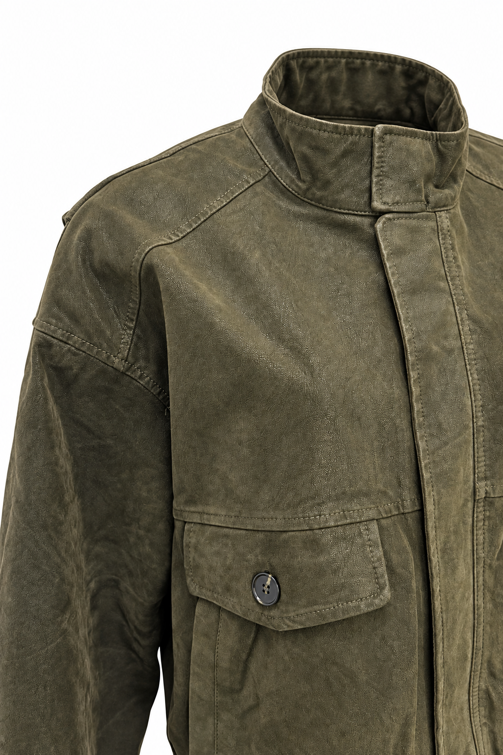 Bomber scamosciato imbottito