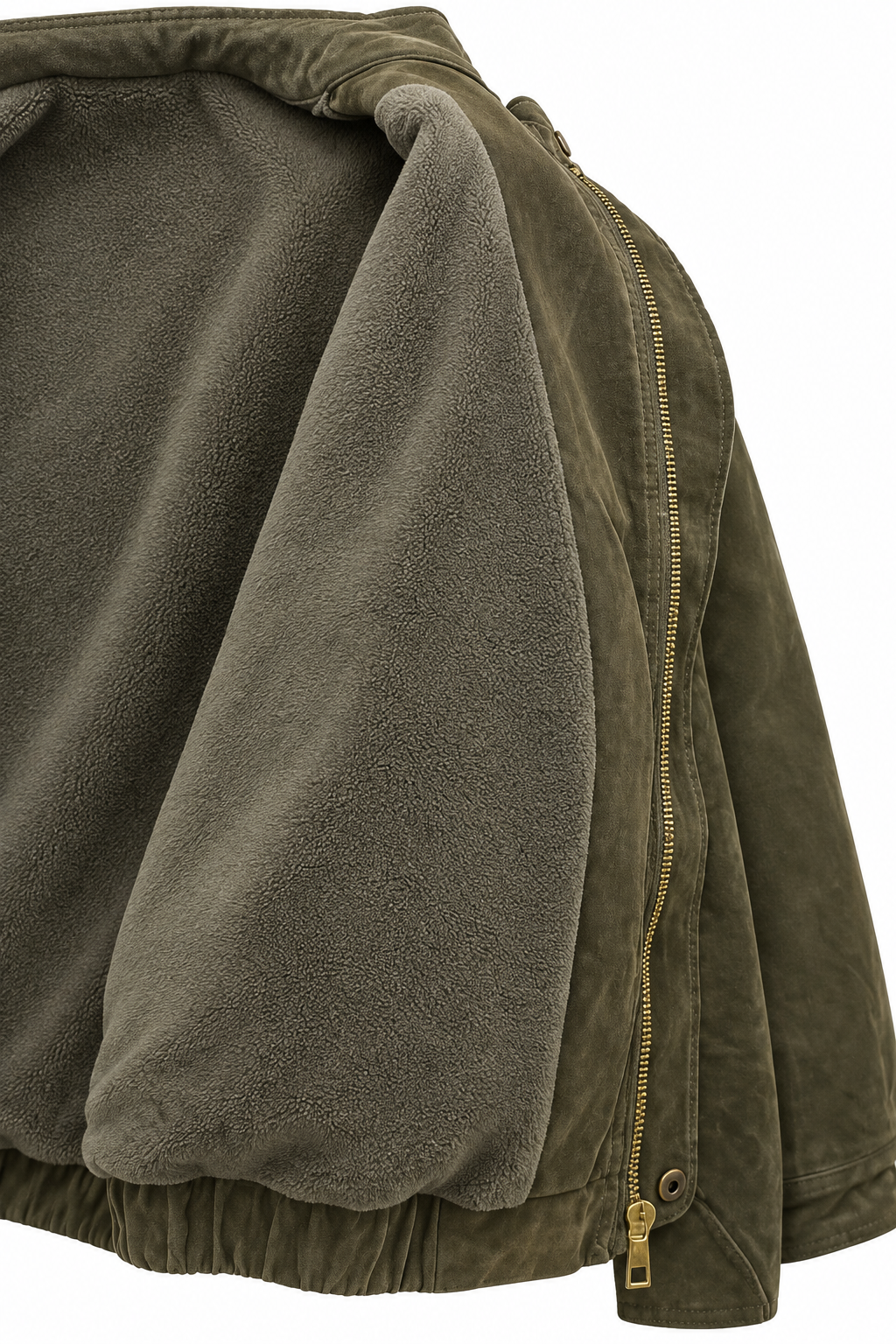 Bomber scamosciato imbottito