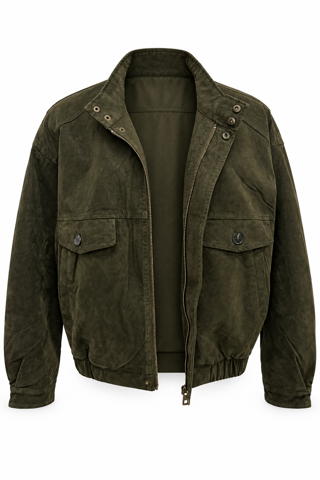 Bomber scamosciato imbottito
